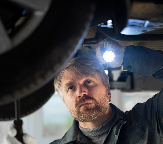 Expert Audi specialist in Hampshire completing MOT.